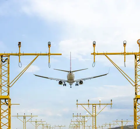 a plane during the flight