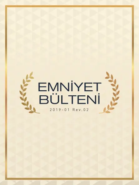 Emniyet Bülteni 2019 - 01 Rev.02