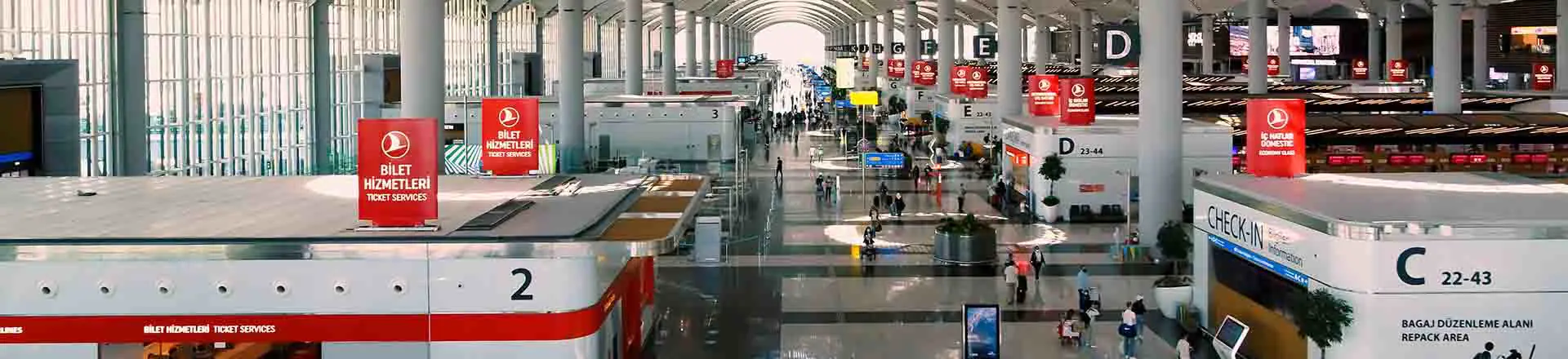 ticket sale points at new istanbul airport
