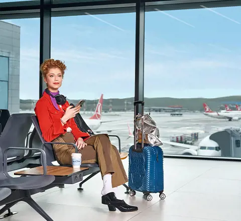 a passenger walking towards the flight