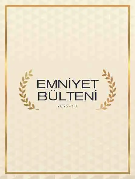 Emniyet Bülteni 2022 – 13