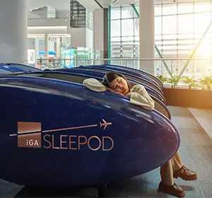 a passenger wanting to try sleep zonein istanbul airport