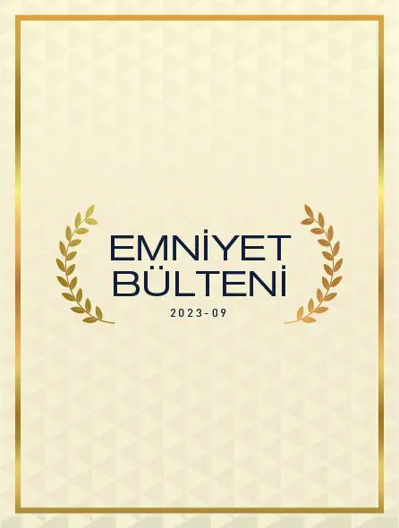 Emniyet Bülteni 2023 - 09